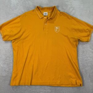 Lacoste‎ Mens Size 7 2XL Polo Shirt Mustard Yellow 80th Anniversary Short Sleeve